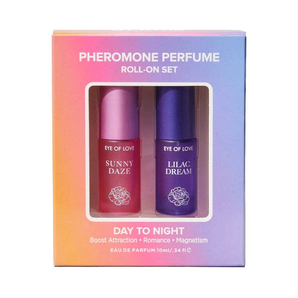 Eye Of Love Pheromone Parfum Set .34 oz. Roll-On Sunny Daze/Lilac Dream