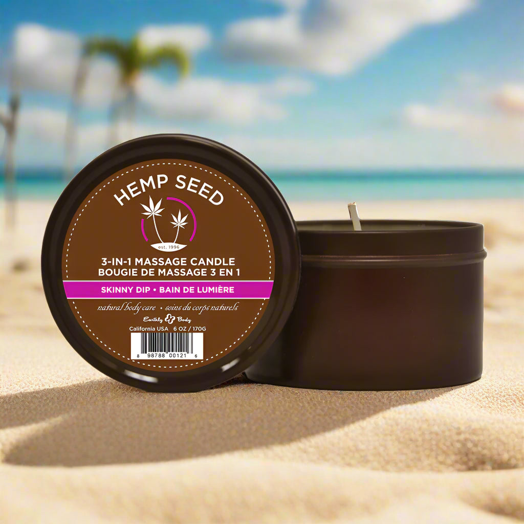 Earthly Body Massage Candles 6.8oz. 5 Amazing Scents