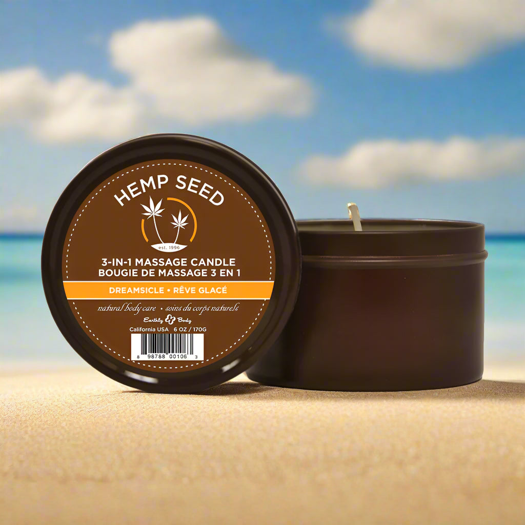 Earthly Body Massage Candles 6.8oz. 5 Amazing Scents