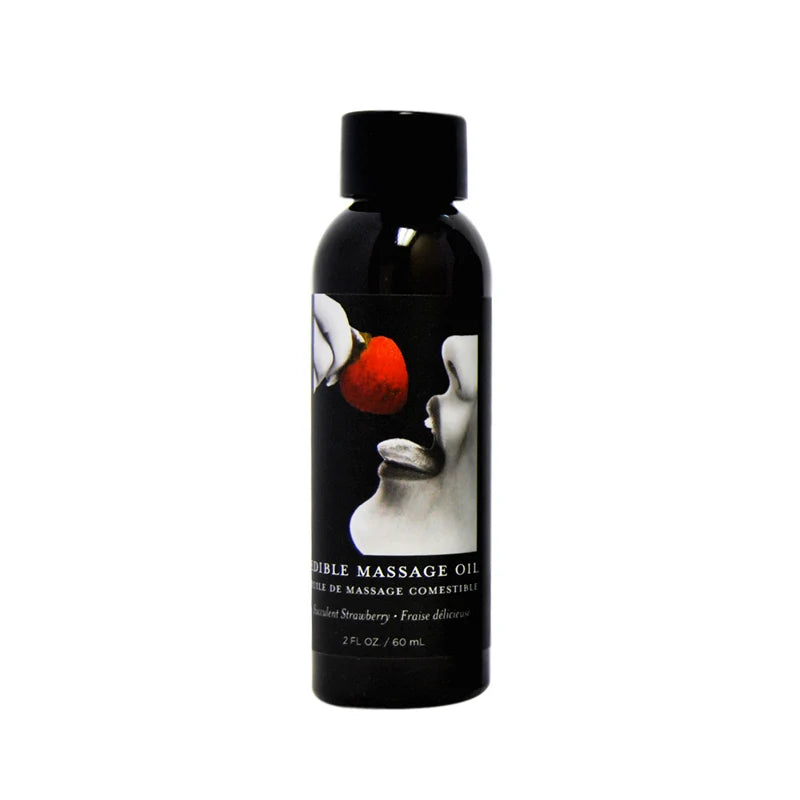 Earthly Body Edible Massage Oil 5 Flavors 2 0zs