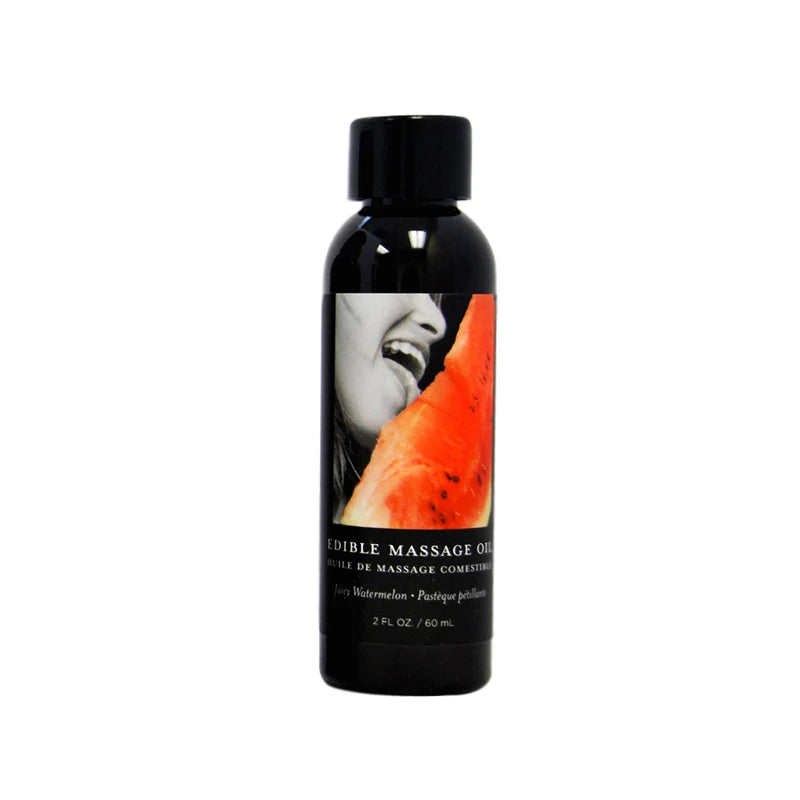 Earthly Body Edible Massage Oil 5 Flavors 2 0zs