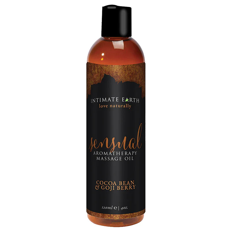 Intimate Earth Aromatherapy Massage Oil, 8 Different Fragrance 4oz.