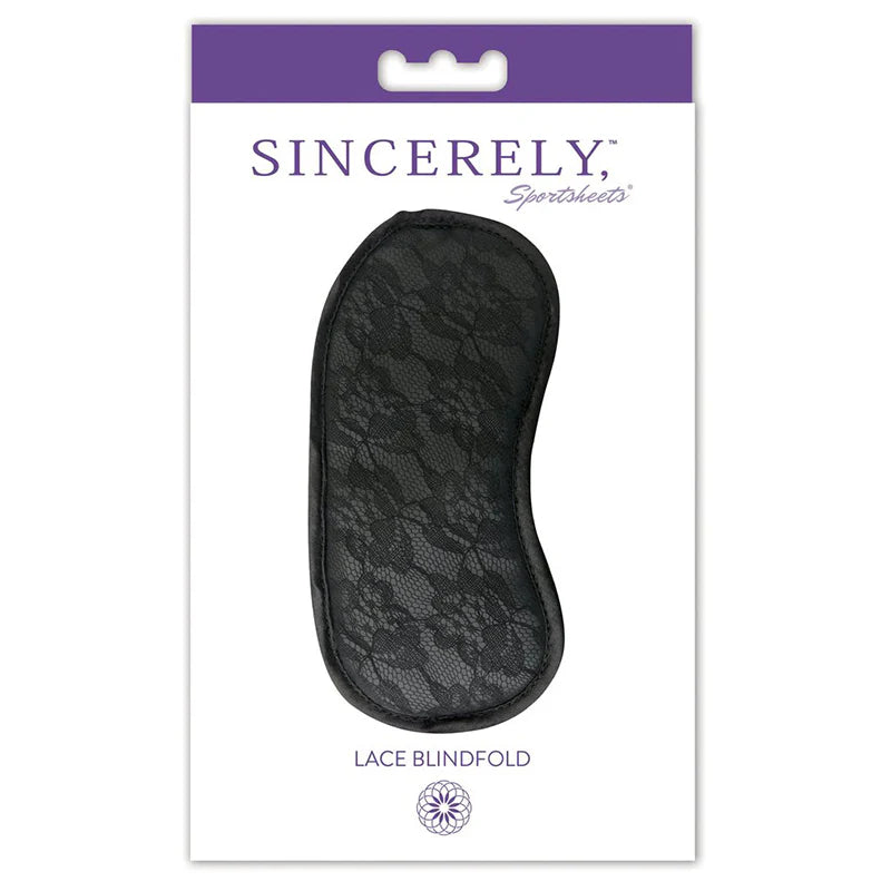 Sincerely Lace Blindfold, Black