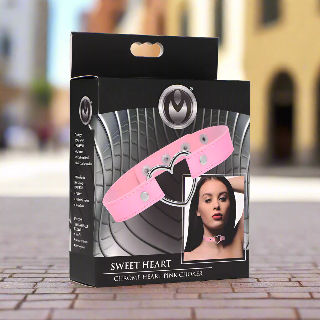 Sweet Heart, Chrome Heart Chokers, Pink & Black