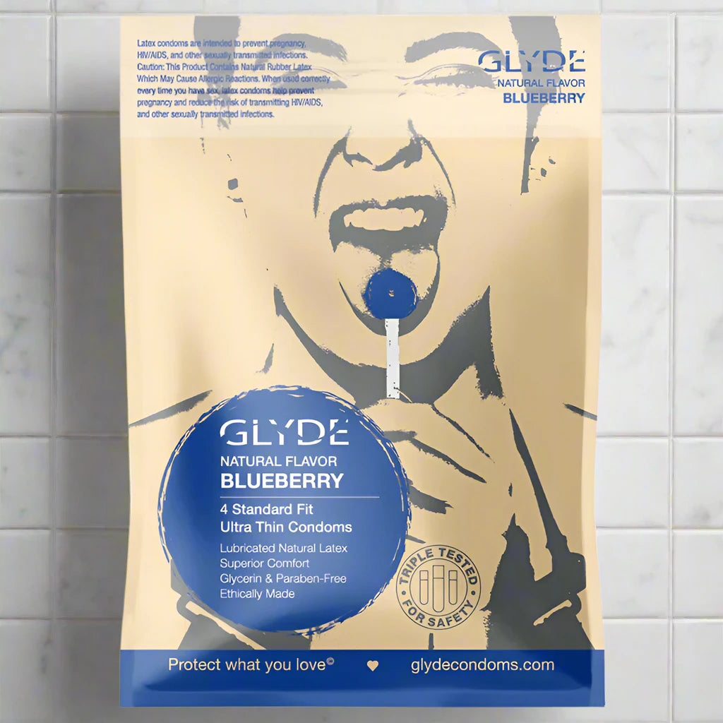 Glyde Ultra Natural Flavor Condoms 4pk.