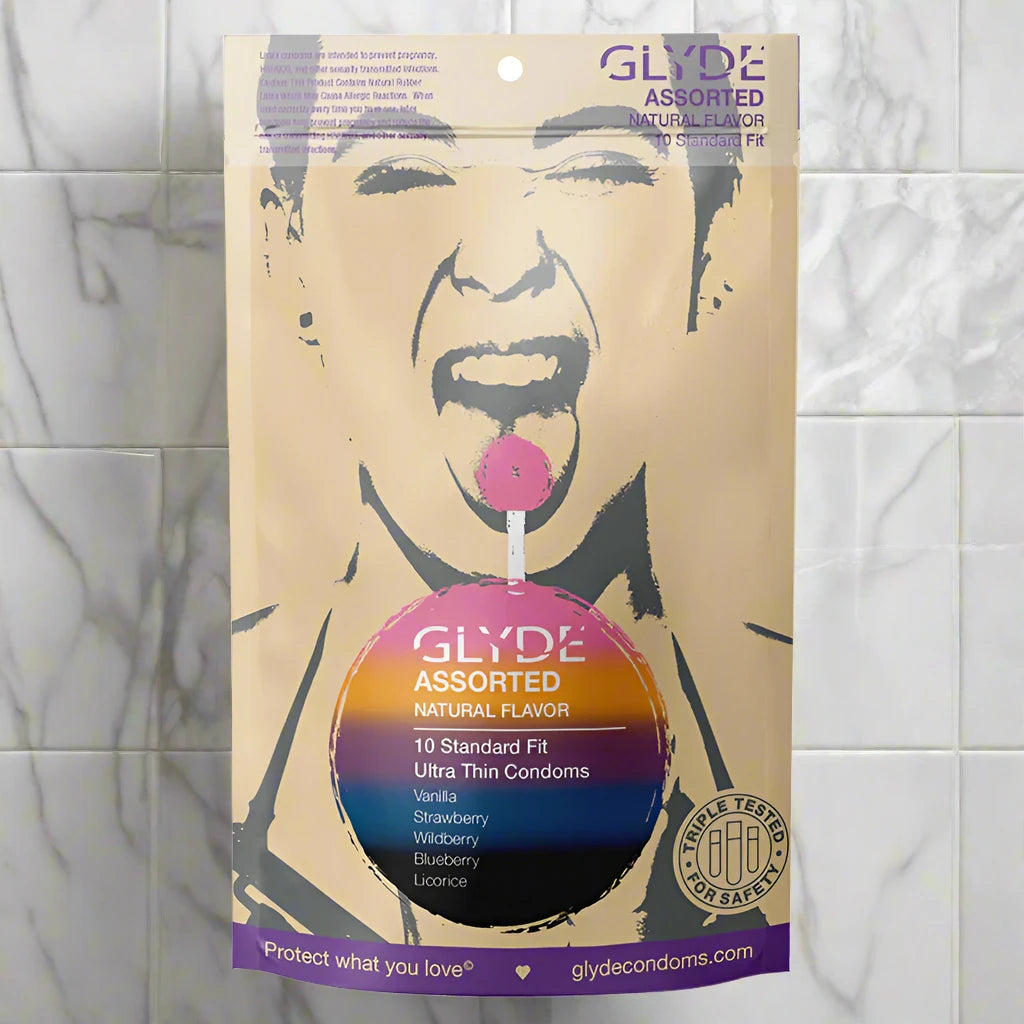 Glyde Ultra Natural Flavor Condom 10pk Assorted