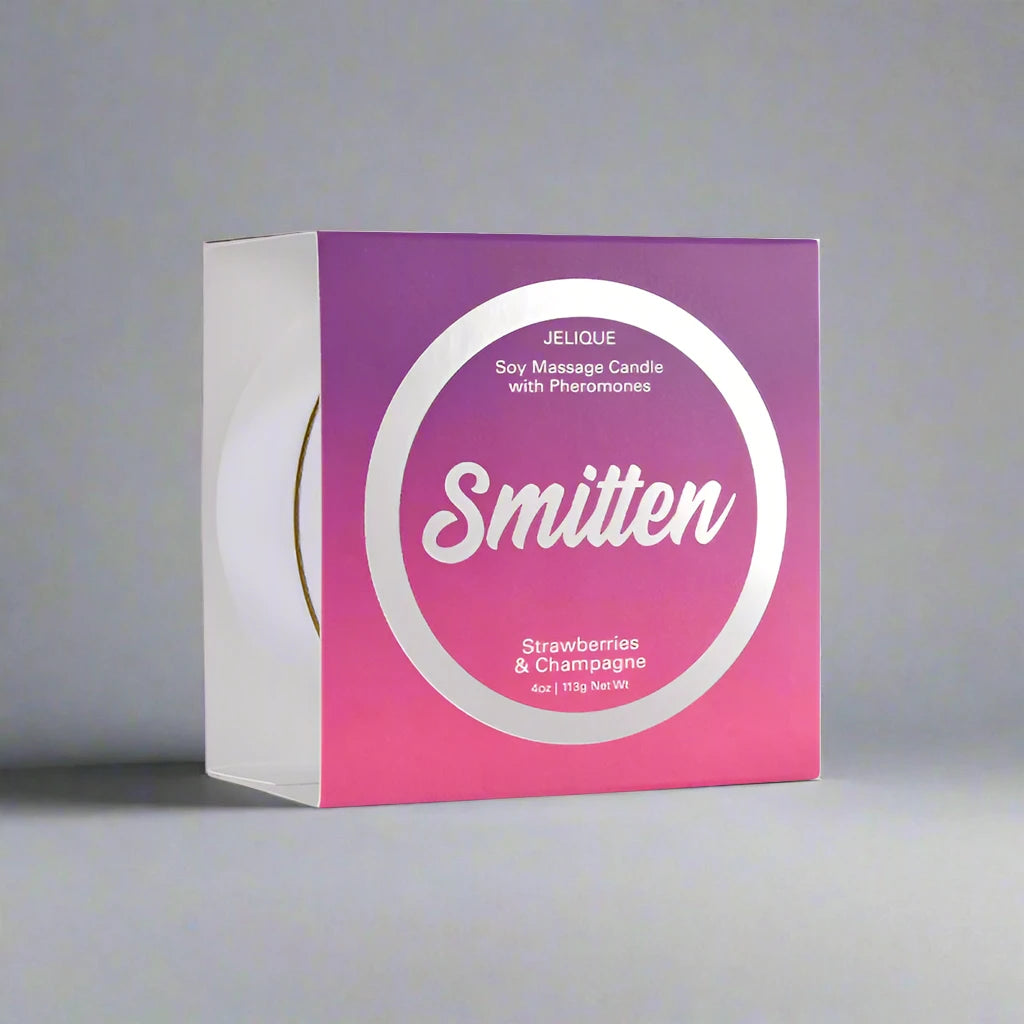 Jelique Smitten Pheromone Massage Candles, 5 Different Scents 4 oz/113 g
