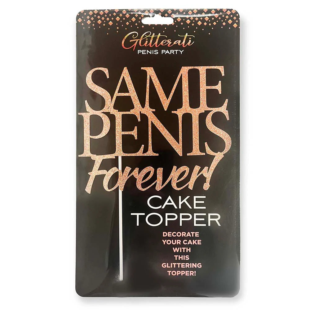 Glitterati Party Same One Forever Cake Topper