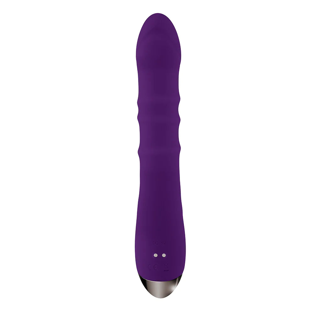 Playboy Hop To It Rechargeable Thrusting Silicone Dual Stimulation