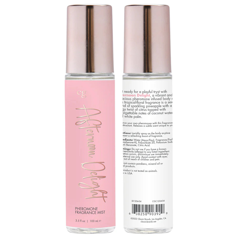 CG Body Mist With Pheromones 3.5 oz. Available in 3 distinct scents