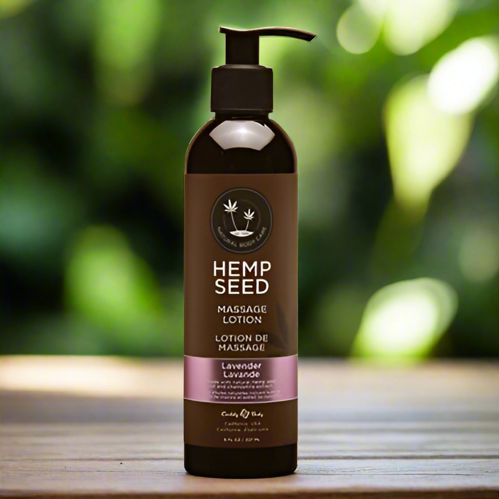 Earthly Body Hemp Seed Massage Oil 4 Unique Scents 8oz
