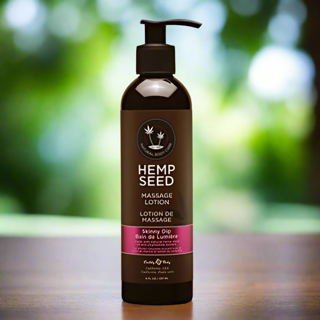 Earthly Body Hemp Seed Massage Oil 4 Unique Scents 8oz