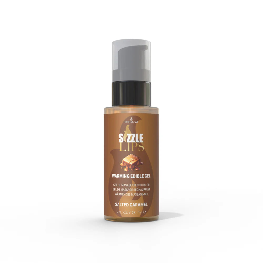Sensuva Sizzle Lips Warming Edible Gel 4 Flavors 2 oz.