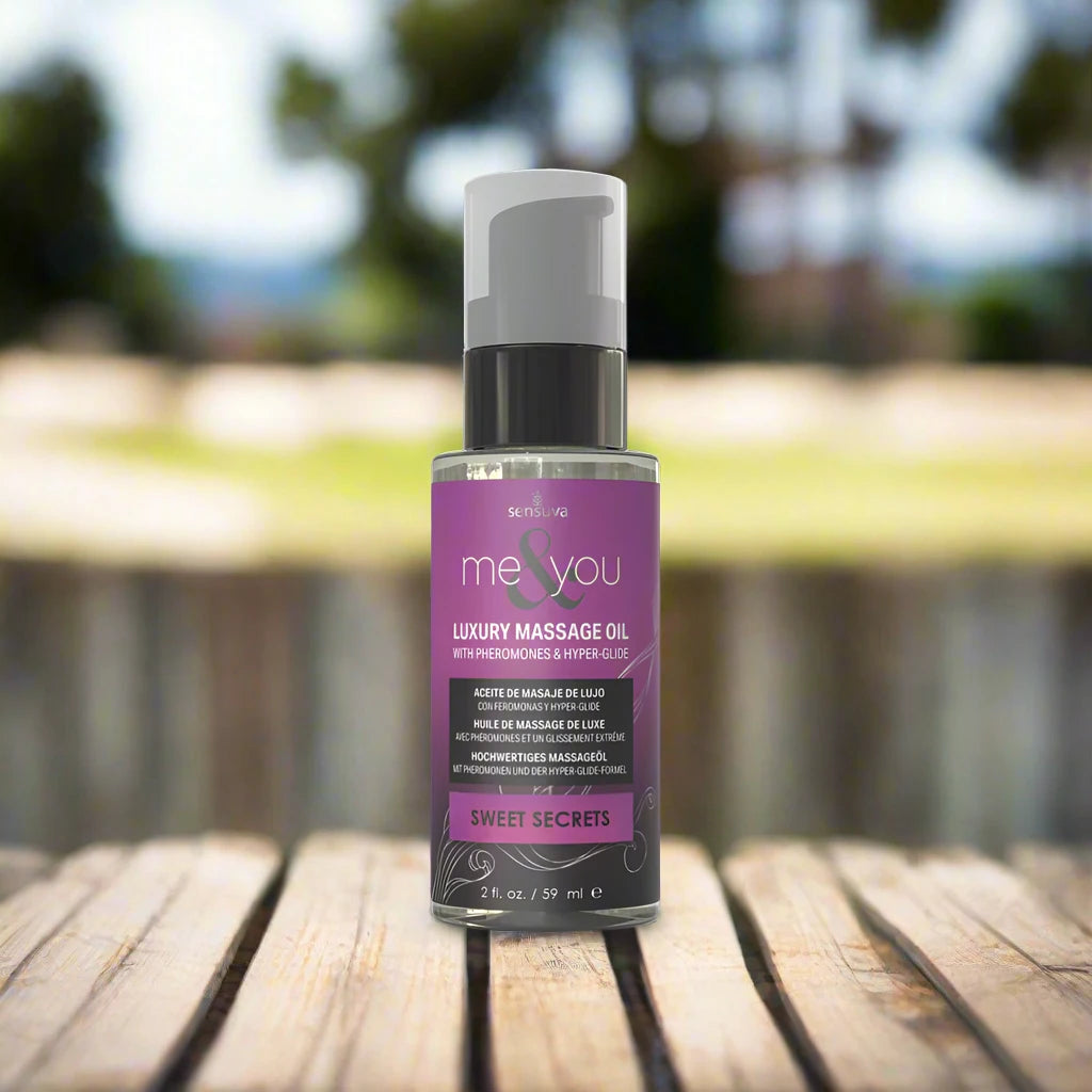 Sensuva Me & You Pheromone Infused Luxury Massage Oils 6 Unique Scents 2 oz.