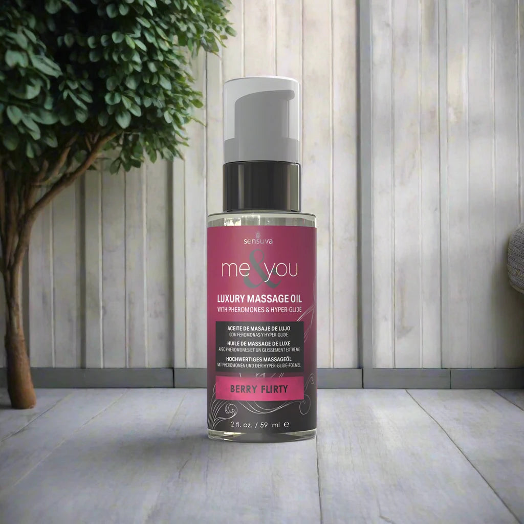 Sensuva Me & You Pheromone Infused Luxury Massage Oils 6 Unique Scents 2 oz.