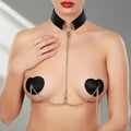 Allure Adore Le Burlesque Collar with Detachable Heart Pasties