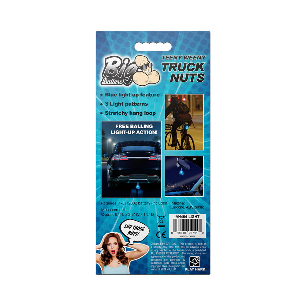 Big Ballers Teeny Weeny Premium Silicone Truck Nuts With Multiple Light Mode