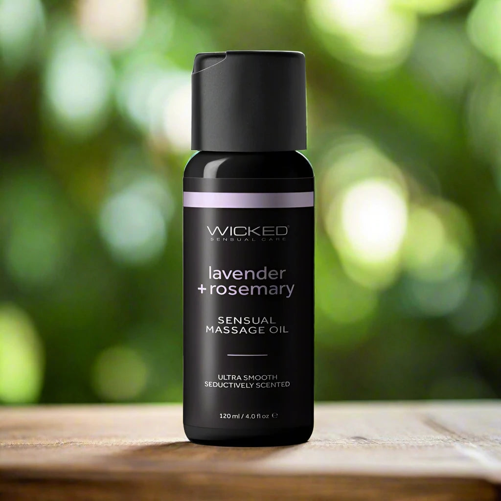 Wicked 4 oz. Massage Oil 3 Unique Scents
