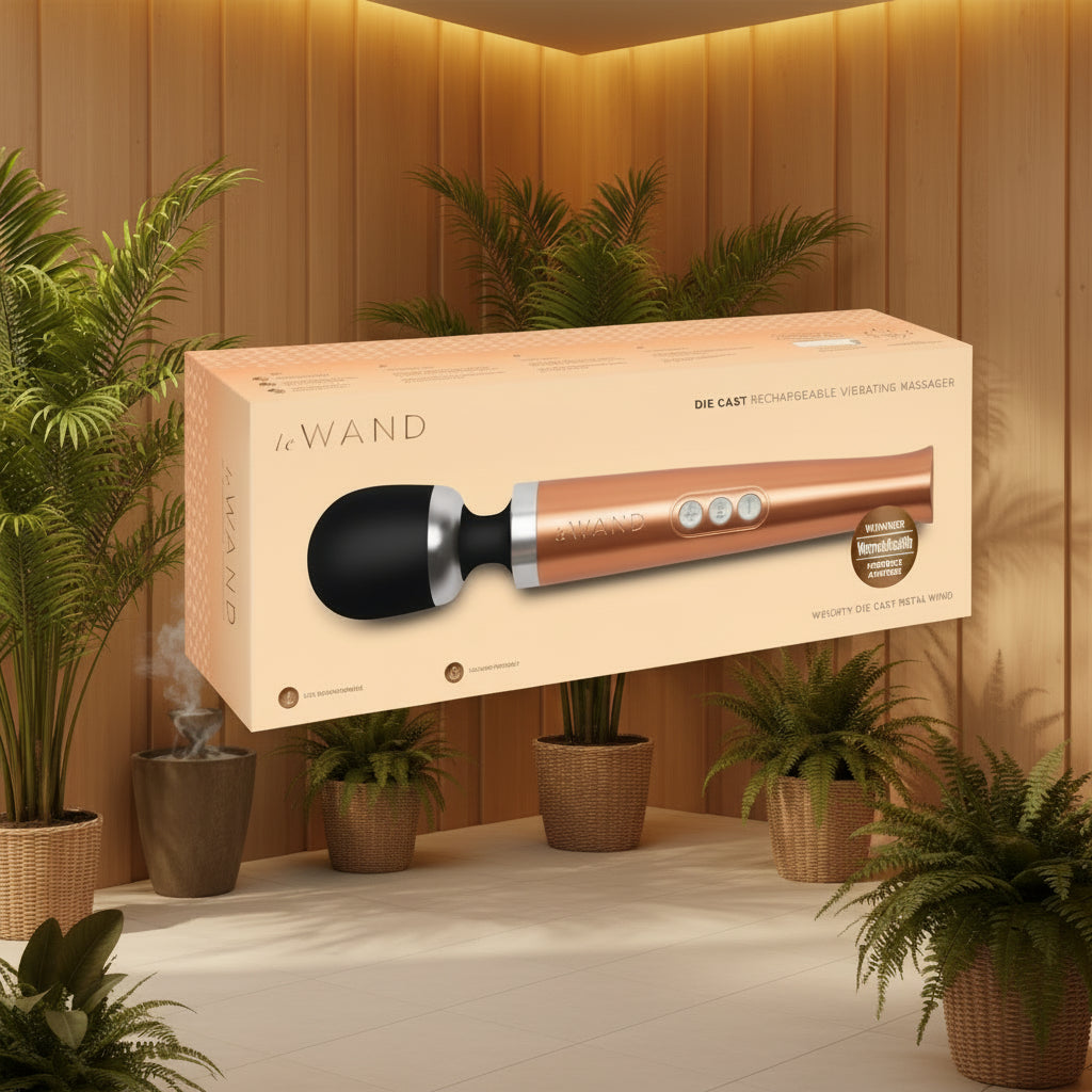 Box packaging of a 'WAND' product on a white background