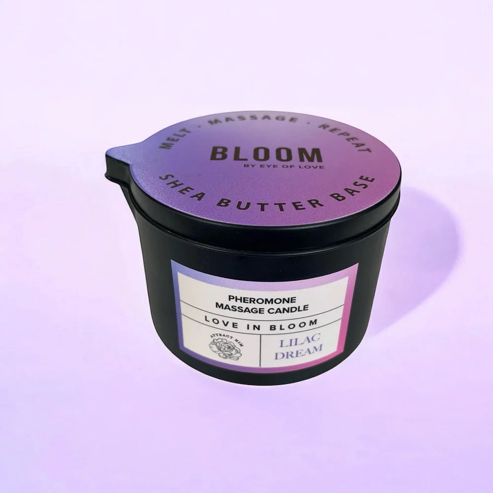 Eye of Love Bloom Pheromone Massage Candles Attract Her 5 oz.