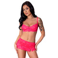 Magic Silk Get It Girl, Bra, Skirt & Thong Set, Diva Pink