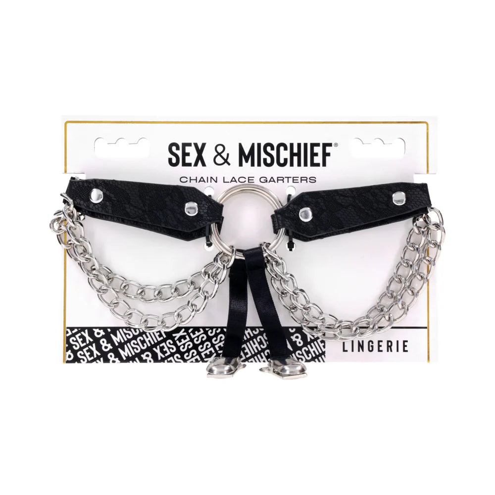 Sportsheets Sex & Mischief Chain Lace or Laced Up Garters