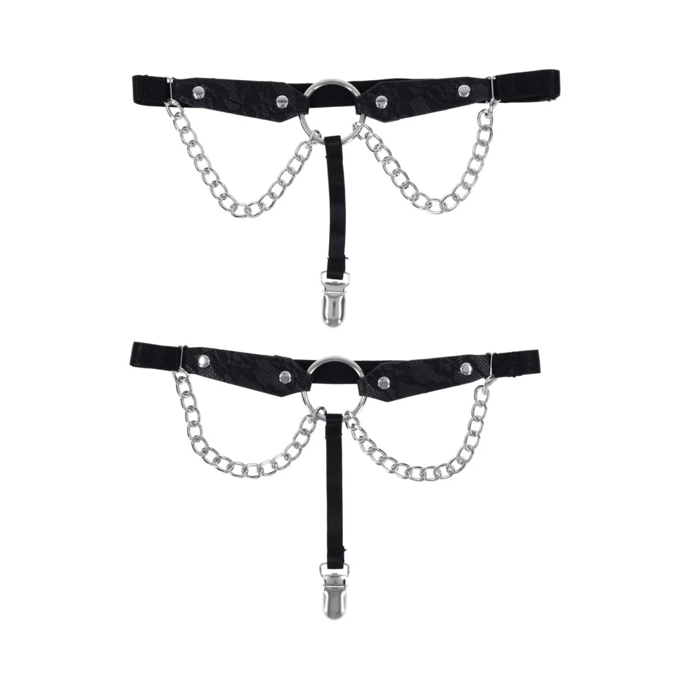 Sportsheets Sex & Mischief Chain Lace or Laced Up Garters