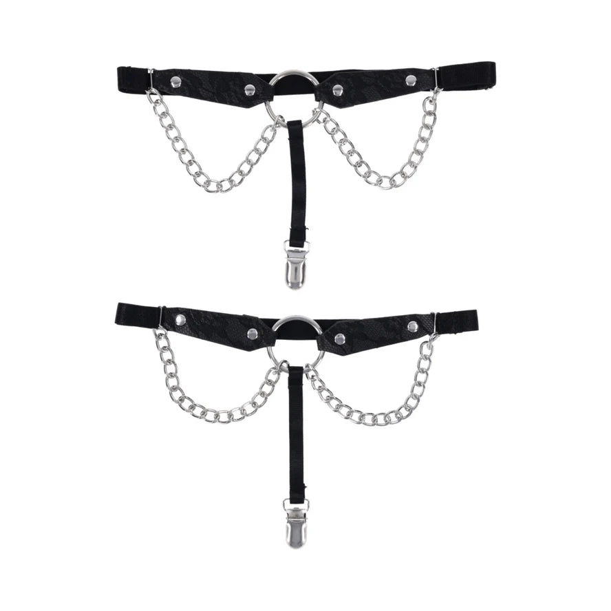 Sportsheets Sex & Mischief Chain Lace or Laced Up Garters