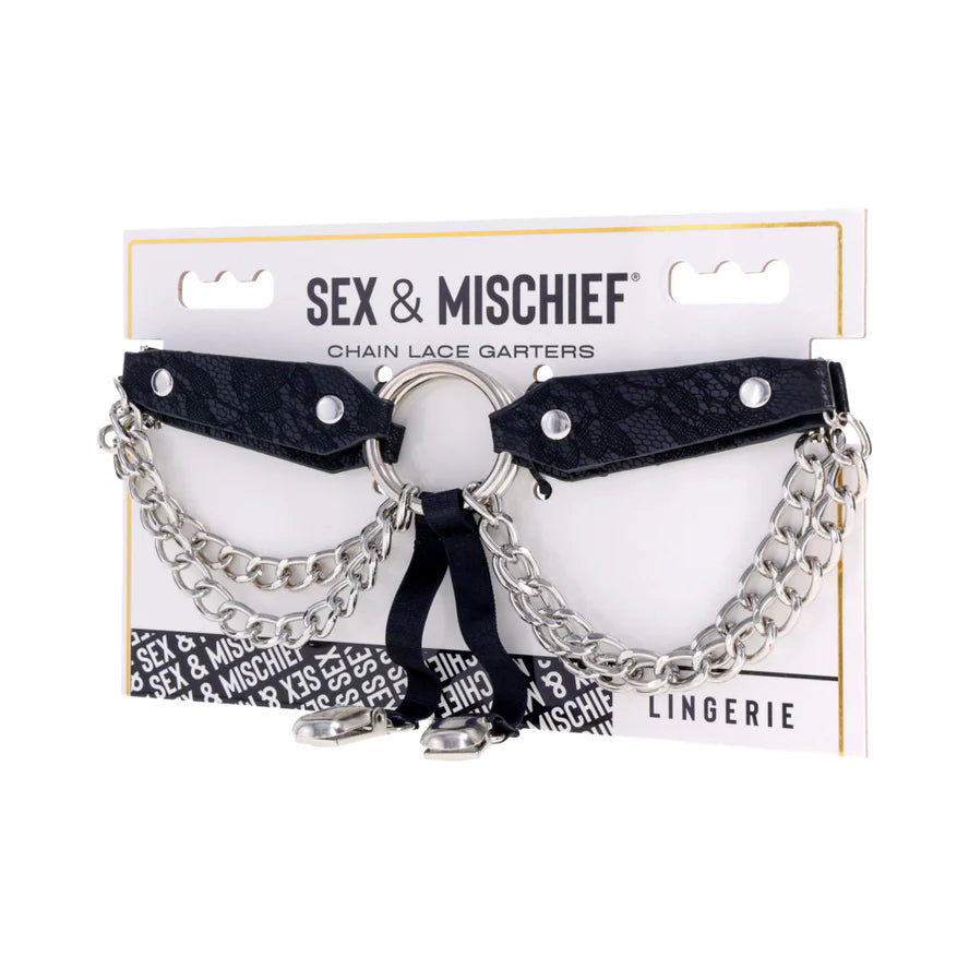Sportsheets Sex & Mischief Chain Lace or Laced Up Garters