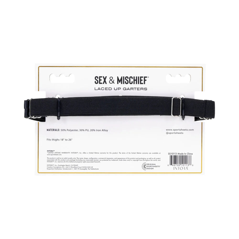 Sportsheets Sex & Mischief Chain Lace or Laced Up Garters