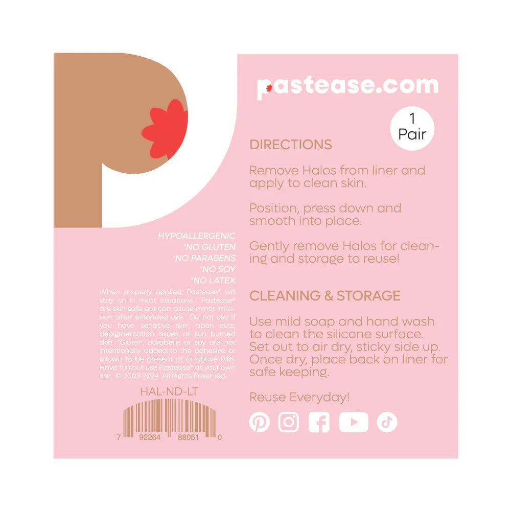 Pastease Halos Reusable Sticky Adhesive Silicone Nipple Covers