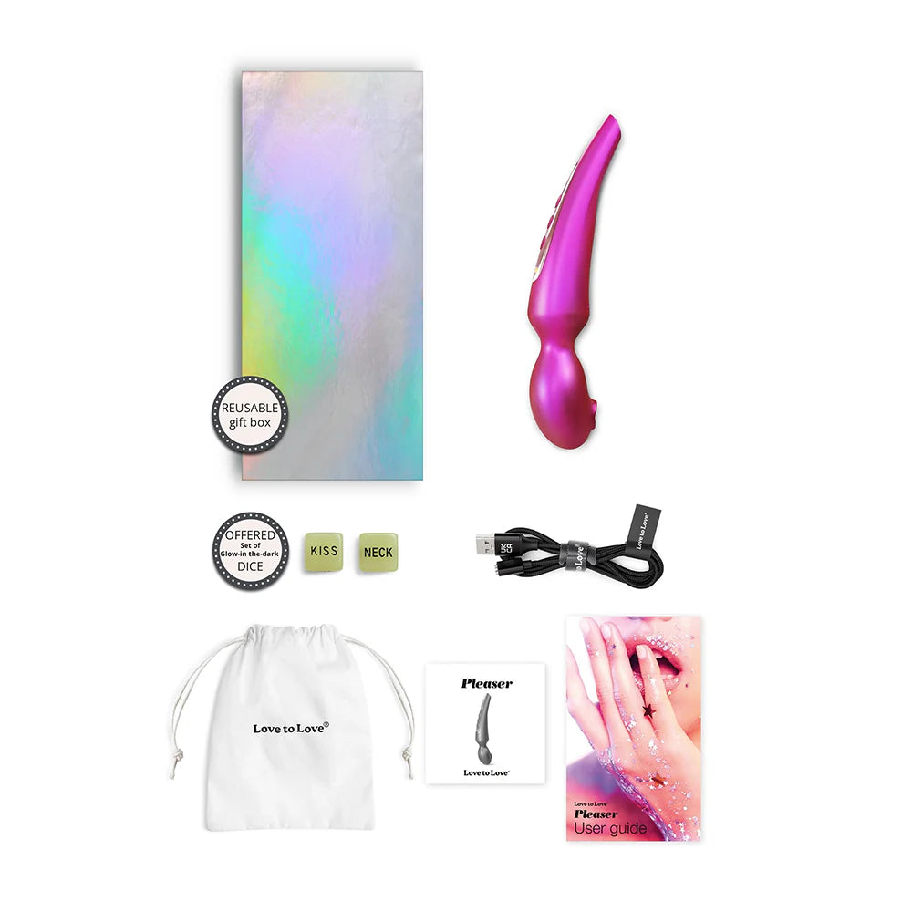 Love To Love Pleaser Wands, 2 Iridescent Colors