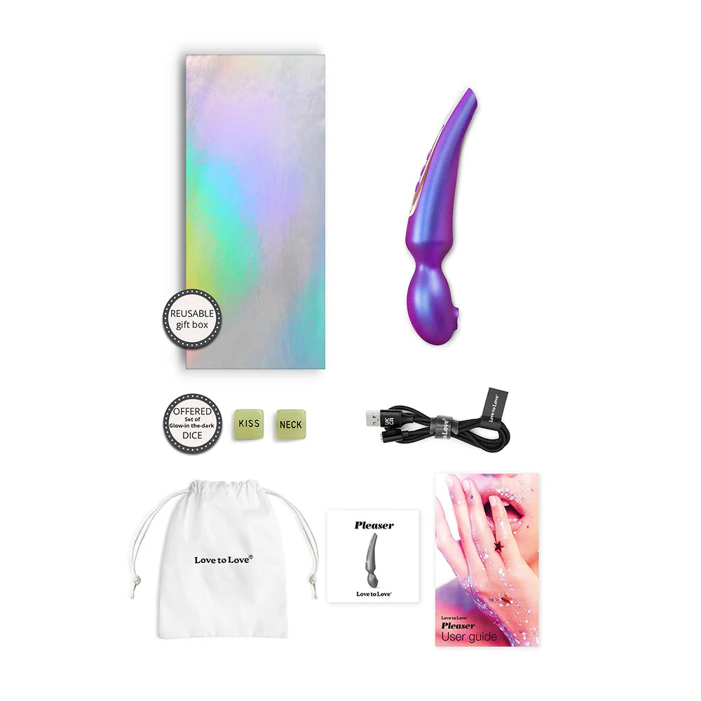 Love To Love Pleaser Wands, 2 Iridescent Colors