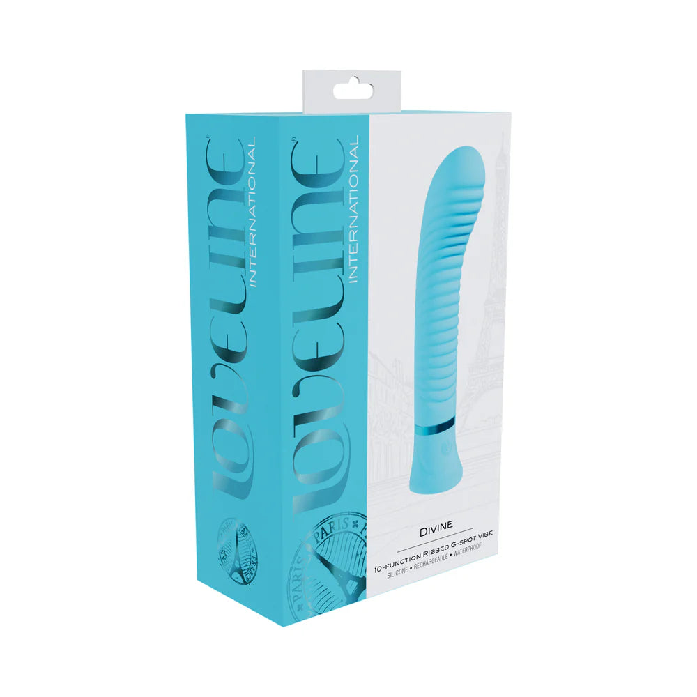 Loveline Divine Rechargeable Silicone Ribbed G-Spot Vibrator