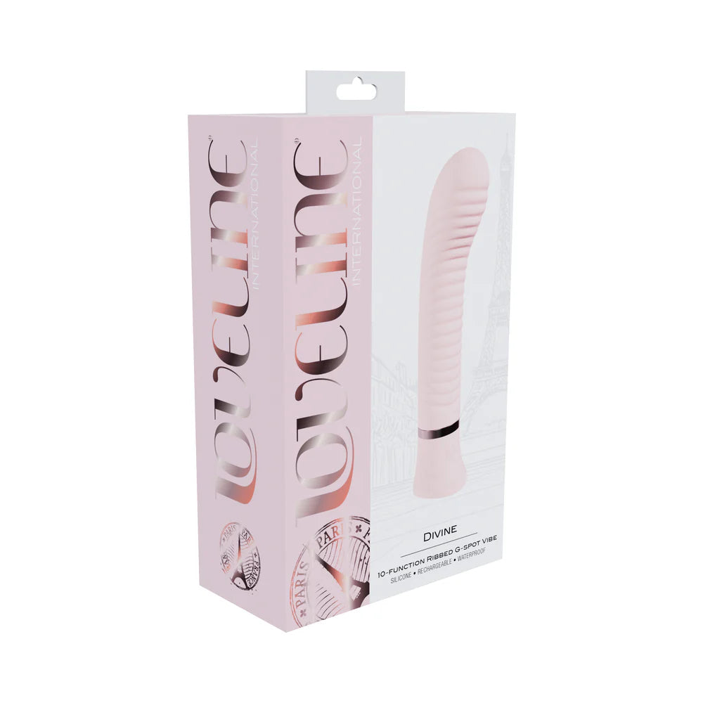 Loveline Divine Rechargeable Silicone Ribbed G-Spot Vibrator