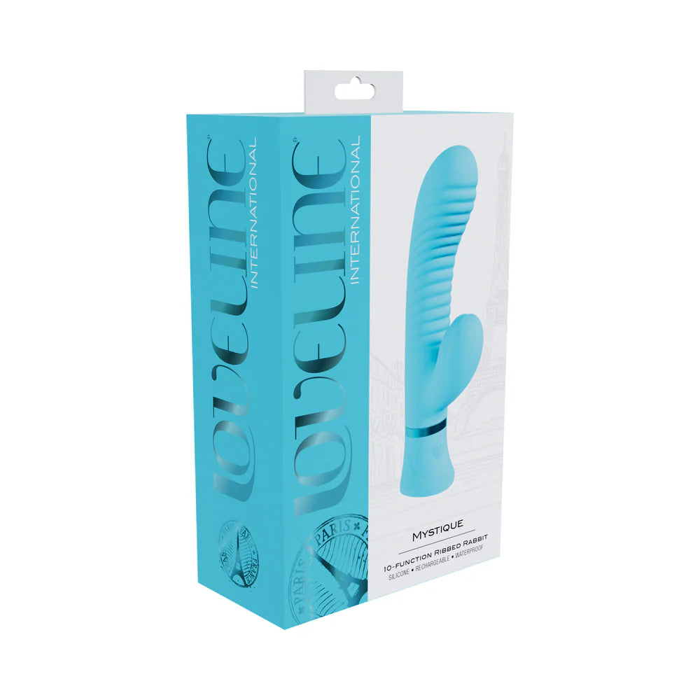 Loveline Mystique Rechargeable Silicone Ribbed Rabbit Vibrator