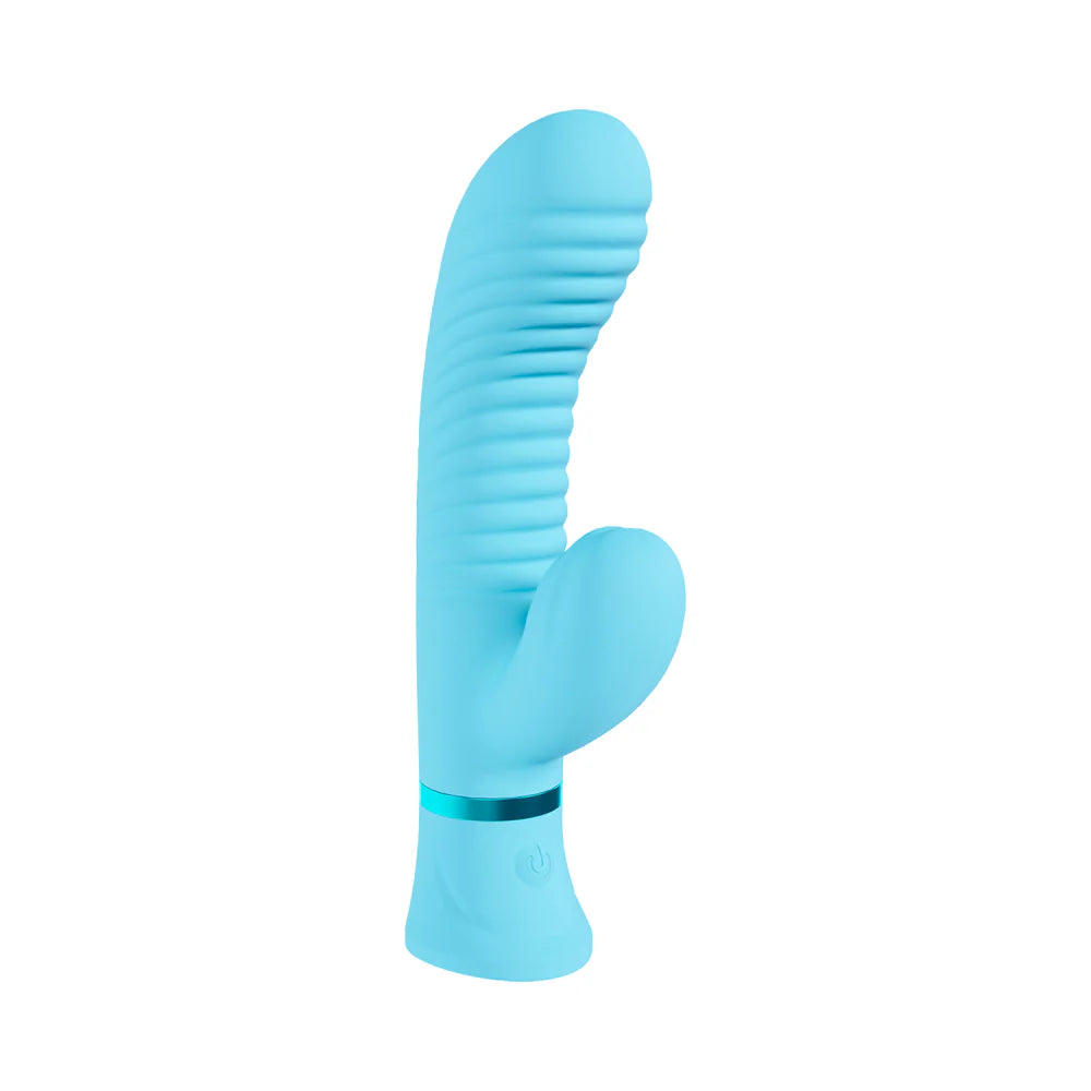 Loveline Mystique Rechargeable Silicone Ribbed Rabbit Vibrator