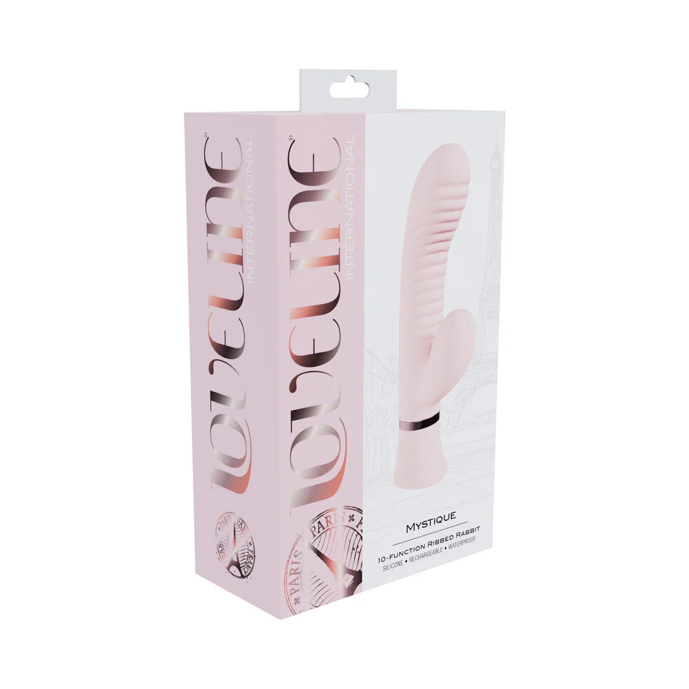 Loveline Mystique Rechargeable Silicone Ribbed Rabbit Vibrator