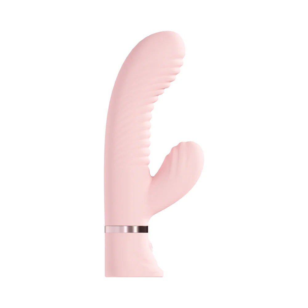Loveline Mystique Rechargeable Silicone Ribbed Rabbit Vibrator