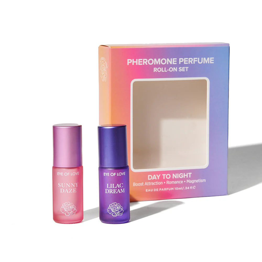 Eye Of Love Pheromone Parfum Set .34 oz. Roll-On Sunny Daze/Lilac Dream