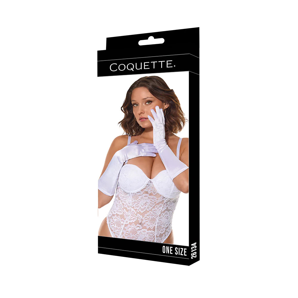Coquette Gloves White Or Black Color