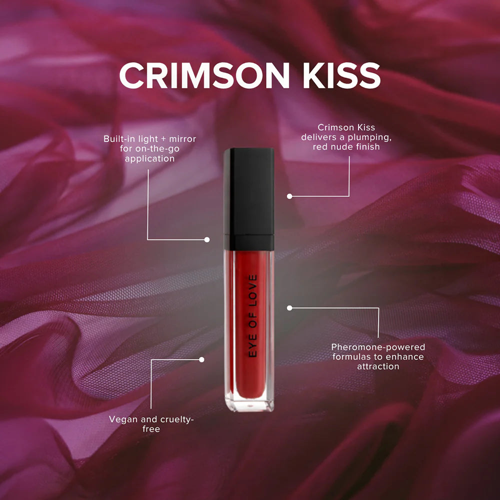 Pheromone Pumping Lip Gloss, Eye Of Love Matchmaker Attract Him, Crimson Kiss & Pink Pulse