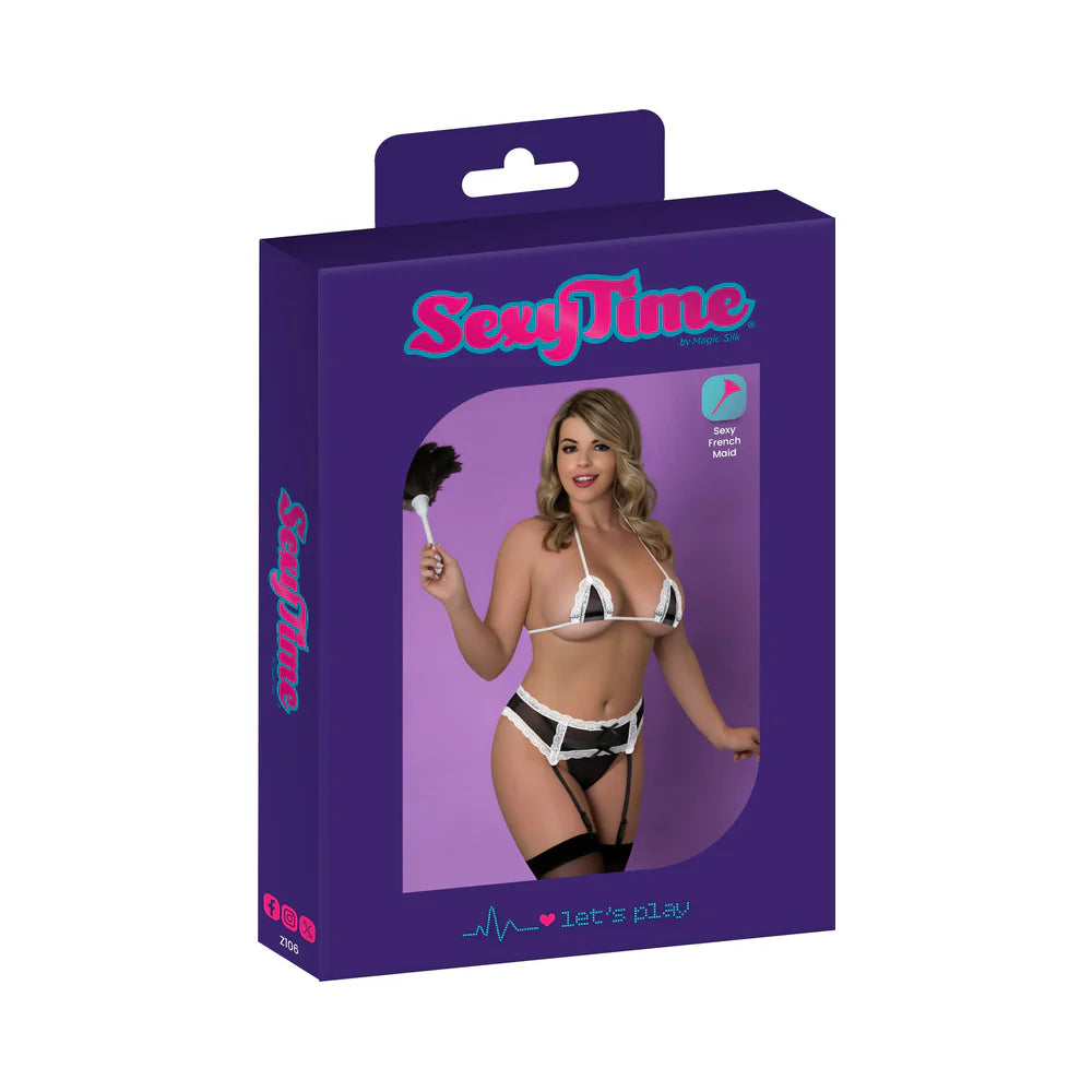Sexy Time Sugar Service, Magic Silk, Black Sizes 4-24