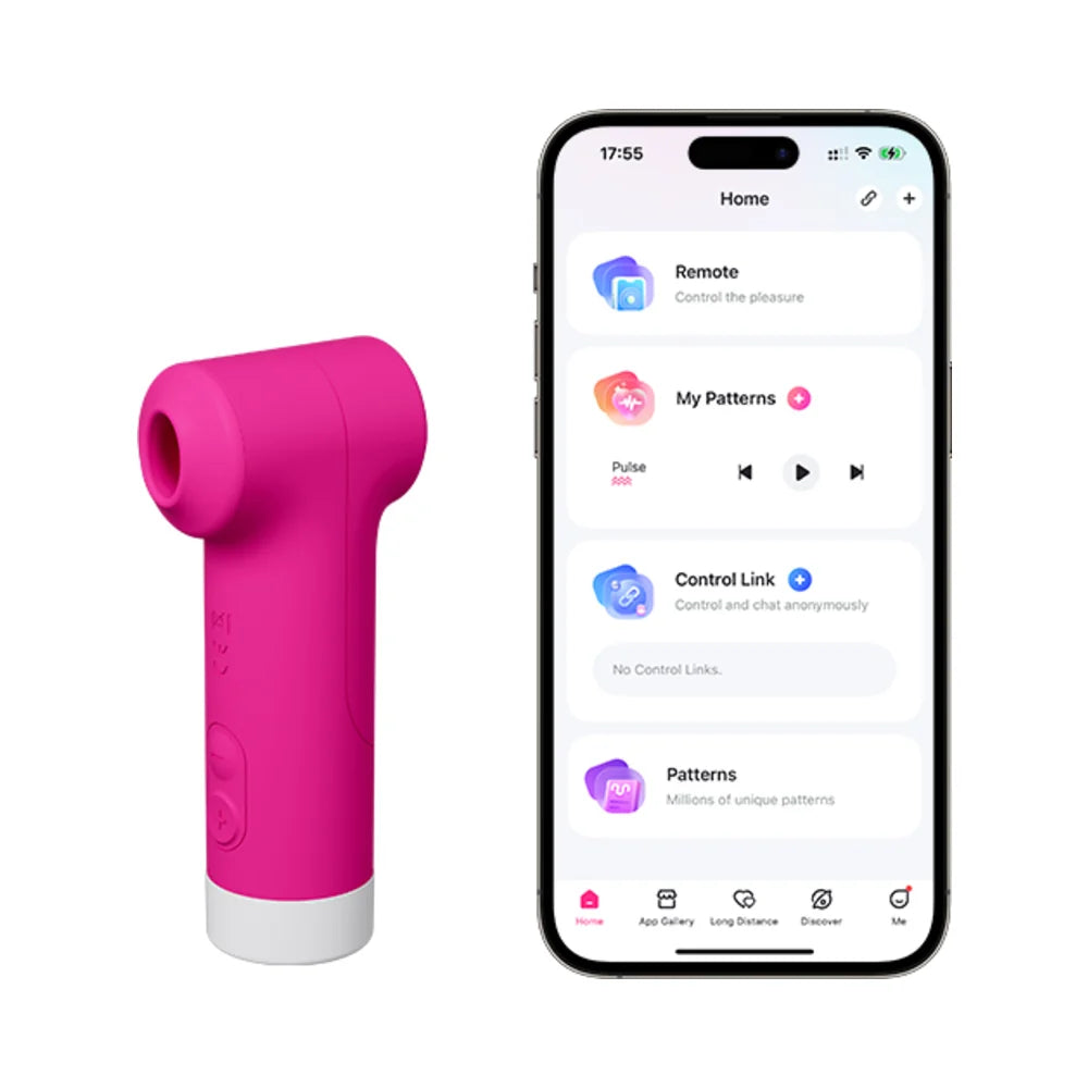 Lovense Fizz Dual-Head Customizable Vibrator With Suction