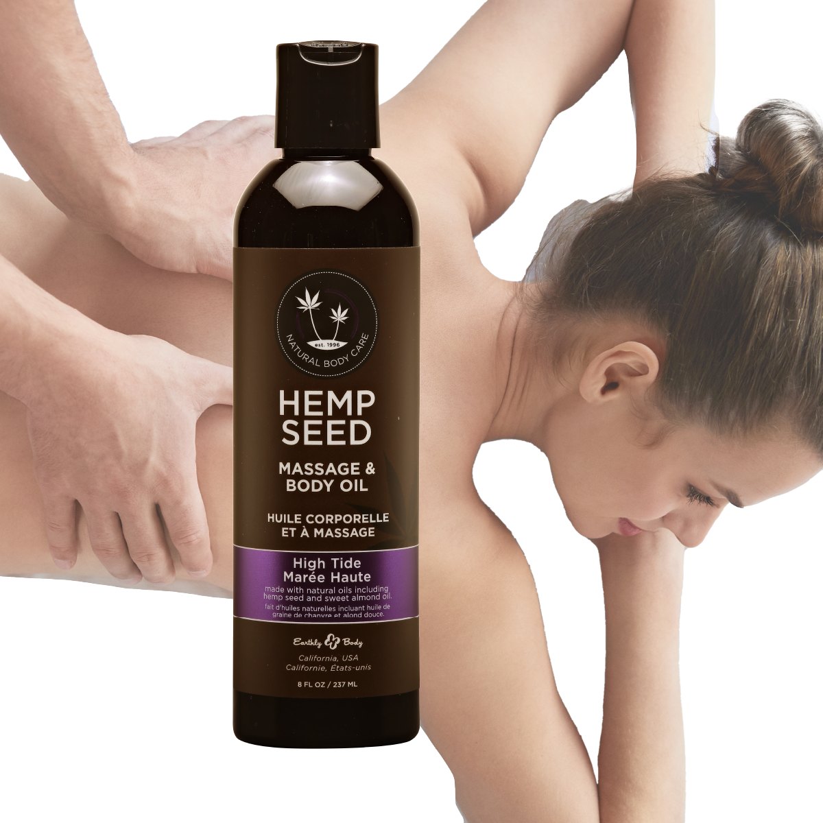Earthly Body Hemp Seed Massage Oil 4 Unique Scents 8oz