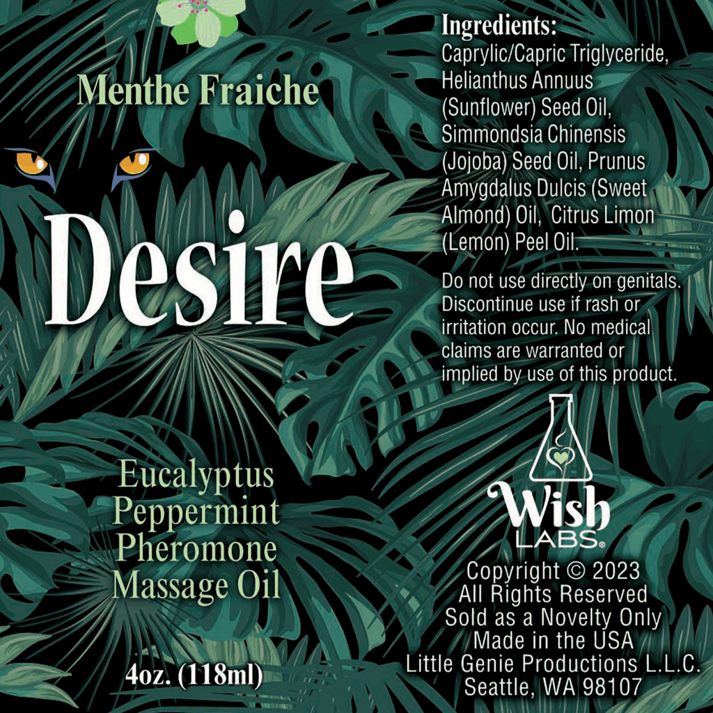 Desire Pheromone Massage Oil 5 Unique Scents