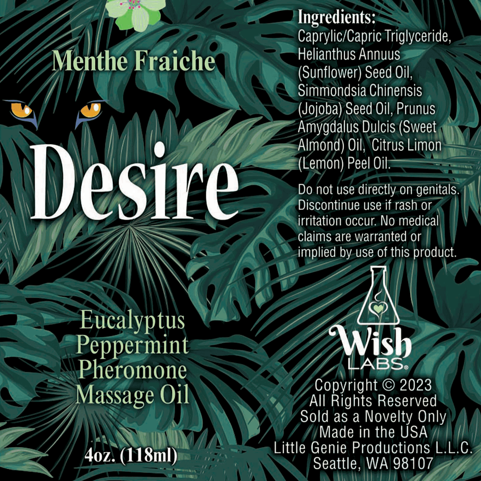 Desire Pheromone Massage Oil 5 Unique Scents