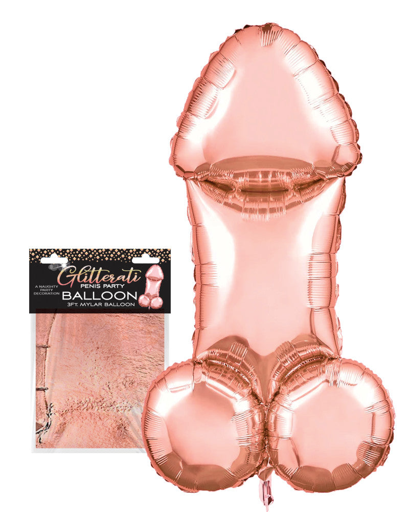 Glitterati Party 3 Ft. Rose Gold Mylar Balloon