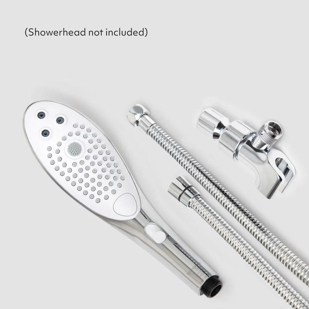 Womanizer Wave Shower Hose and Shower Arm Mount Set Chrome